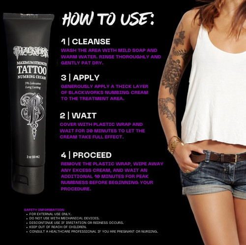 Blackwork  2oz. Numbing Cream (12 Pack)