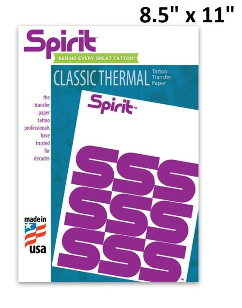 Classic Spirit Paper 8.5x14 Box of 100 (Plus Free 8oz Holdem Stencil Gel)