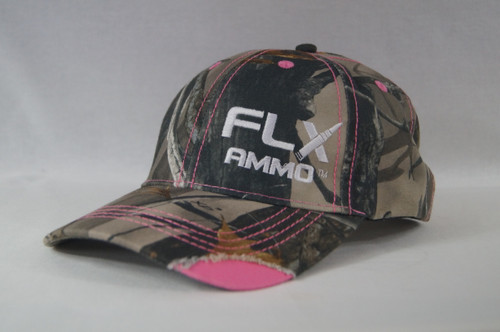 Camo Hat with Pink Accents