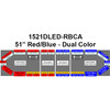 1000 Phazer LED Lightbar - 51" Red/Blue Dual Color (1521DLED-RBCA)