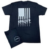 Gun Flag Tee - Black (back & front chest)