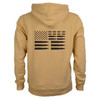 Bullet Flag Hoodie - Tan (back)