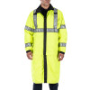 Long Reversible Hi-Vis Rain Coat (front)