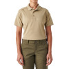 Women's Performance Short Sleeve Polo - Silver Tan (front)