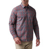 Igor Plaid Long Sleeve Shirt - Red Bourbon (front)