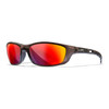 P-17 - CAPTIVATE™ Polarized Red Mirror Lens + Black Crystal Frame (angled)