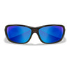 WX Gravity - CAPTIVATE™ Polarized Blue Mirror Lens + Black Crystal Frame (front)