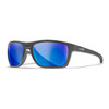 WX Kingpin - CAPTIVATE™ Polarized Blue Mirror Lens (angled)