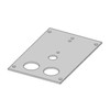 Equipment Bracket for Wide VSW Consoles (C-EBW50-LP1-ML-1P) (isoview drawing)