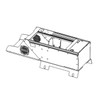 12.5″ Wide Flat 19″ Vehicle-Specific Console (C-VSW-1900-SILV-PM) (isoview drawing)