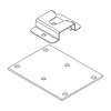 Mic Clip Bracket w/ Mic Clip for Wide VSW Consoles (isoview drawing)