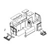 Prisoner Transport Insert for 2015+ Ford Transit (PT-F05-120-3) (exploded isoview drawing)