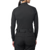 Women's Mock Neck Long Sleeve Top - Black (back)