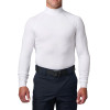 Mock Neck Long Sleeve Top - Uniform White (front)