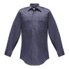 Men's Duro Poplin 65% Poly / 35% Cotton Long Sleeve Shirt - Midnight Navy