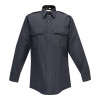 Men's Command 100% Polyester Long Sleeve Shirt with Zipper - LAPD Navy