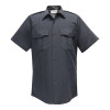 Men's Command 100% Polyester Short Sleeve Shirt with Zipper - LAPD Navy