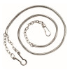 21" Whistle Chain with Button Hook - Nickel