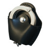 Slide on Quick Release Cuff Case - Black - Plain - Silver Hardware