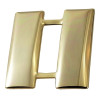 Captain, Smooth, Pin & Safety Catch, Pairs, Regular - 1" High - Gold