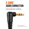 N-ear 360 Flexo® Dual Radio Earpiece w. Braided Fiber & Protectr® Ear Molds - 3.5mm Connection