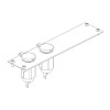 Havis 2 Lighter Plug Outlets (isoview drawing)