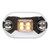 0S Series Oval Single-Flash Lighthead with Chrome Flange - Amber 0S Series Oval Single-Flash Lighthead with Chrome Flange - Amber