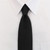 3.0" x 20" Polyester/Wool Clip-On Necktie with Buttonholes - Black 3.0" x 20" Polyester/Wool Clip-On Necktie with Buttonholes - Black