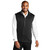 Men's Collective Smooth Fleece Vest - Deep Black - Front Men's Collective Smooth Fleece Vest - Deep Black - Front