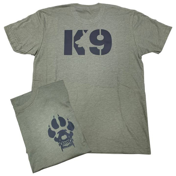 K9 Tee - Green (back & front chest)