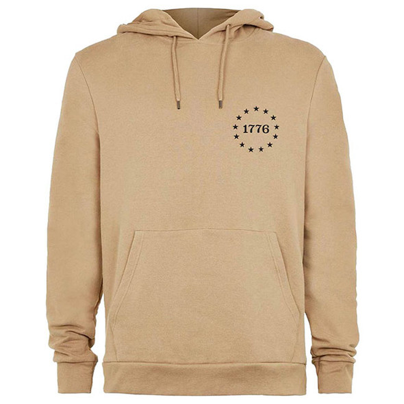 Don't Tread On Me Hoodie - Tan (front)