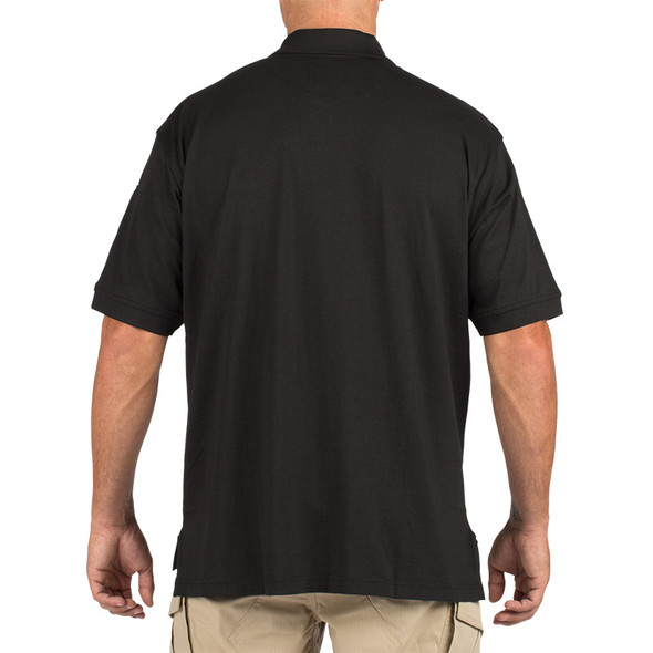 Tactical Jersey Short Sleeve Polo - Black (back)