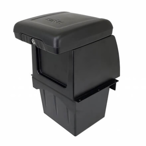 Internal Mount Armrest with Lockable Accessory Pocket