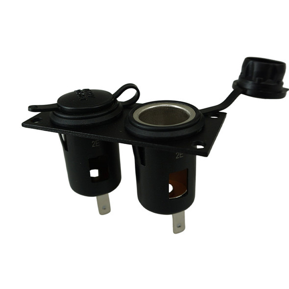 Dual Lighter Plug Socket Bracket (C-W-LP2) (open cap)