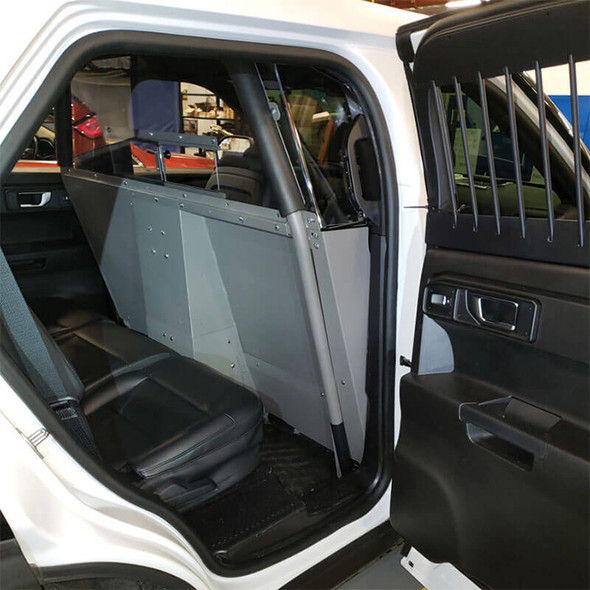 Space Creator Vehicle Partition (HS/HV) for 2020+ Ford Interceptor Utility (installed)
