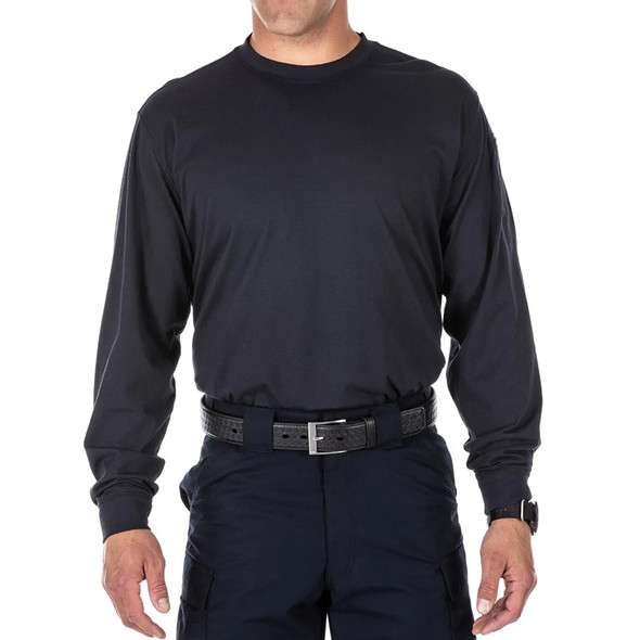 Professional Long Sleeve T-Shirt - Fire Navy (front tucked)