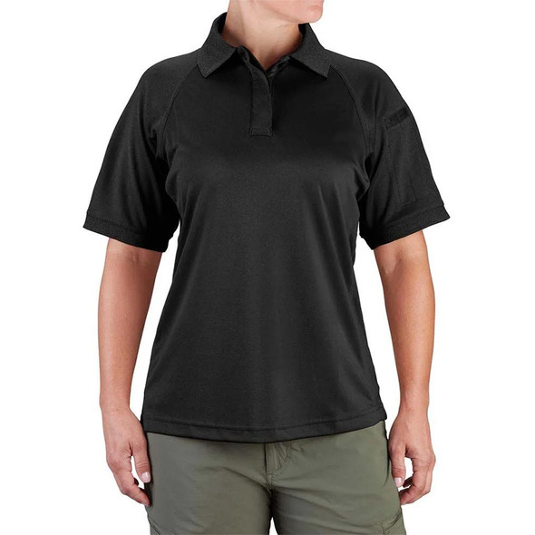 Women's Snag-Free Short Sleeve Polo - Black