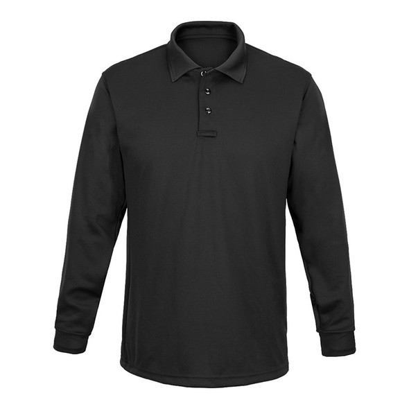 Men's Long Sleeve Impact Polo - Black