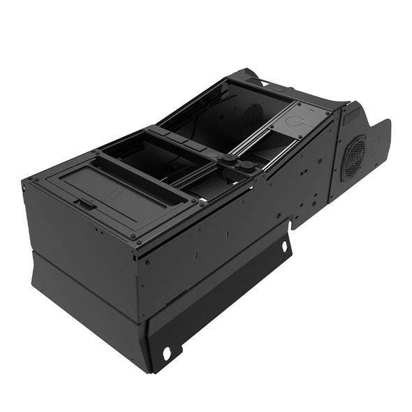 Vehicle-Specific 15" Wide Angled Console with PocketJet 6 & 7 Printer for 2021-2024 Chevrolet Tahoe Police Pursuit Vehicle - 2