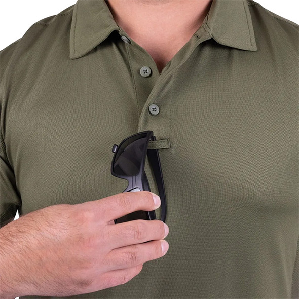 Men's Summerweight Polo - Olive Drab - Collar