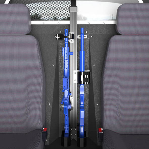 Dual Handcuff-Lock Weapon Mount - Installed