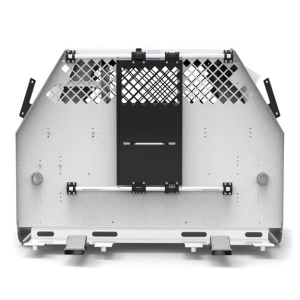 Standard K9 Transport System with Side Door Storage for 2017+ Ford F-Series - White - 2
