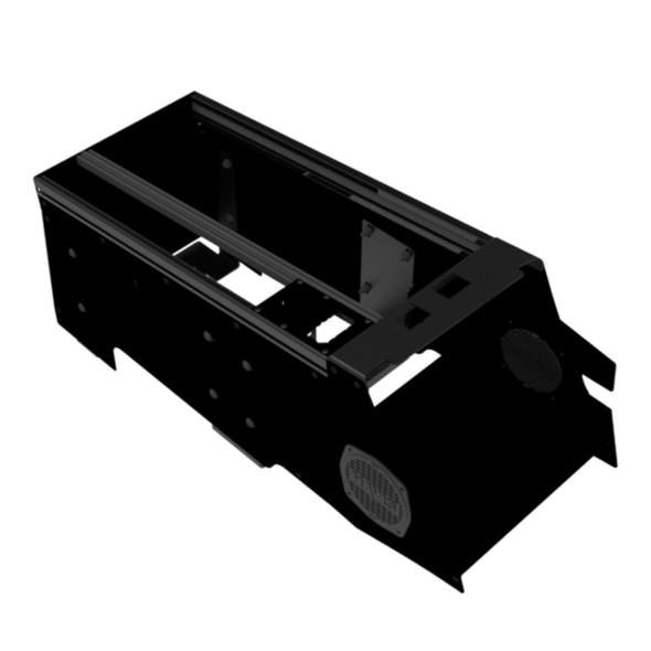 Vehicle-Specific 24" Wide Flat Console for 2022-2024 Ford Expedition SSV - Front Angle