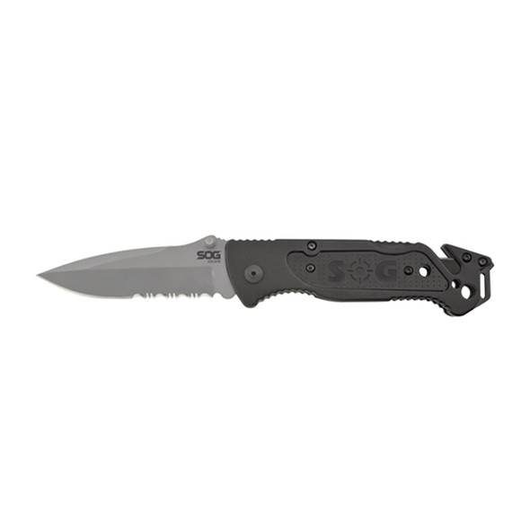 Escape - Clip Point Serrated Knife - Gray