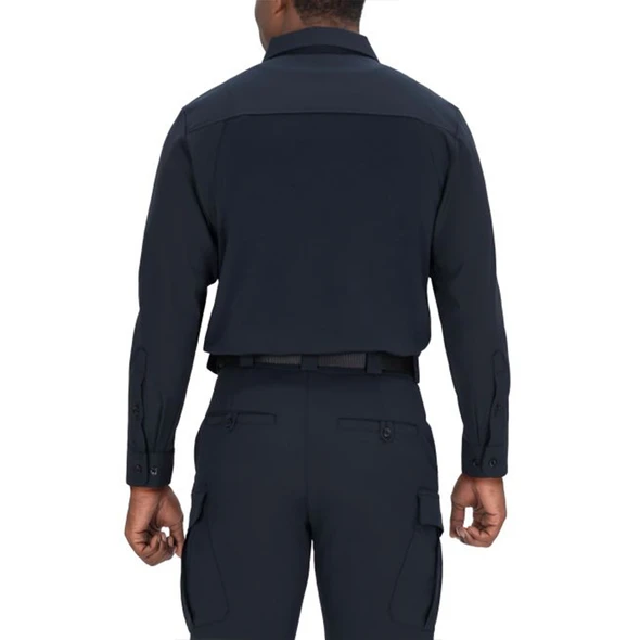 FlexPro™ Armorskin® Long Sleeve Base Shirt - Dark Navy - Back