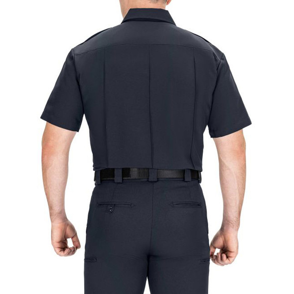 Short Sleeve Polyester Supershirt® - Dark Navy - Back