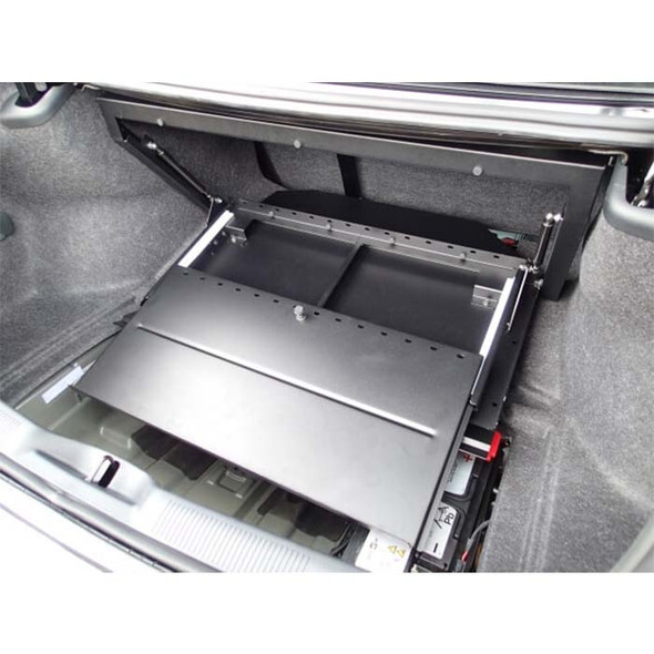 Premium Fold Down Trunk Tray (C-TFD-CHGR-2) (slid out)