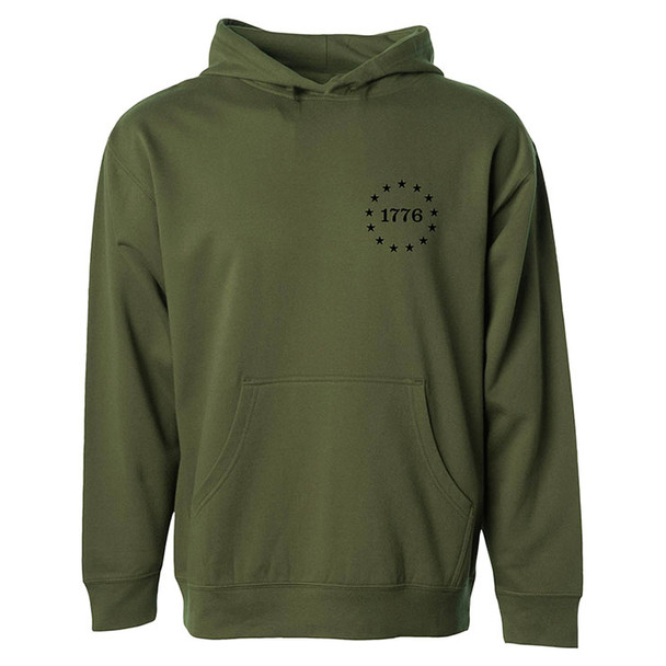 Gun Flag Hoodie - Green (front)