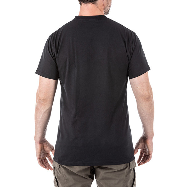 UTILI-T Crew Neck T-Shirts 3 Pack - Black (back)