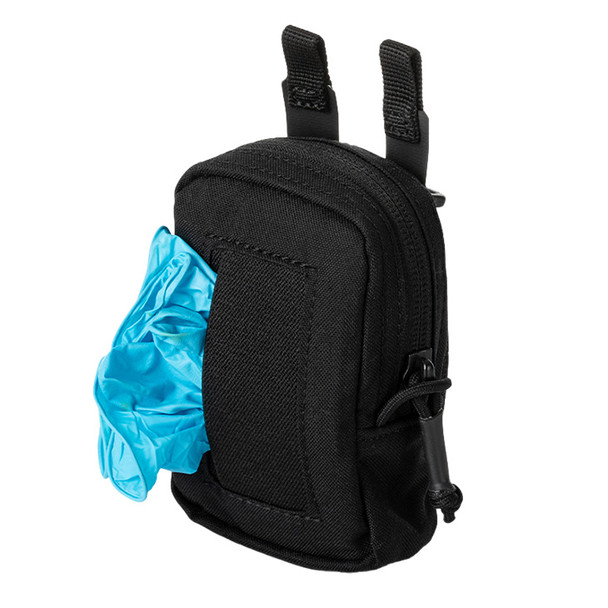 Flex Disposable Glove Pouch - Black (angled)